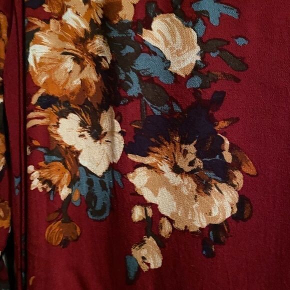 Blu Pepper Boho Bell Sleeve Shirt Size Small - Picture 5 of 6